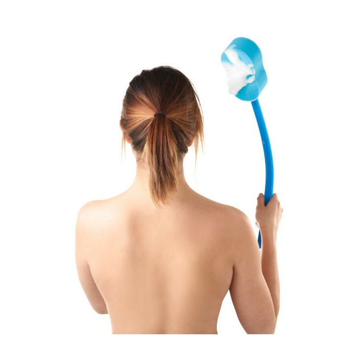 Tvättsvamp med böjbar skaft