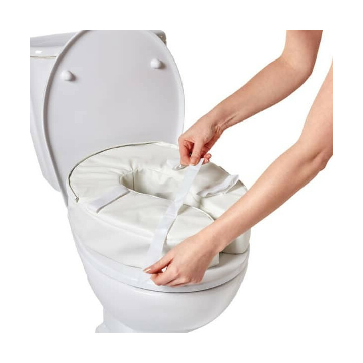 Toalettsitsförhöjare - mjuk