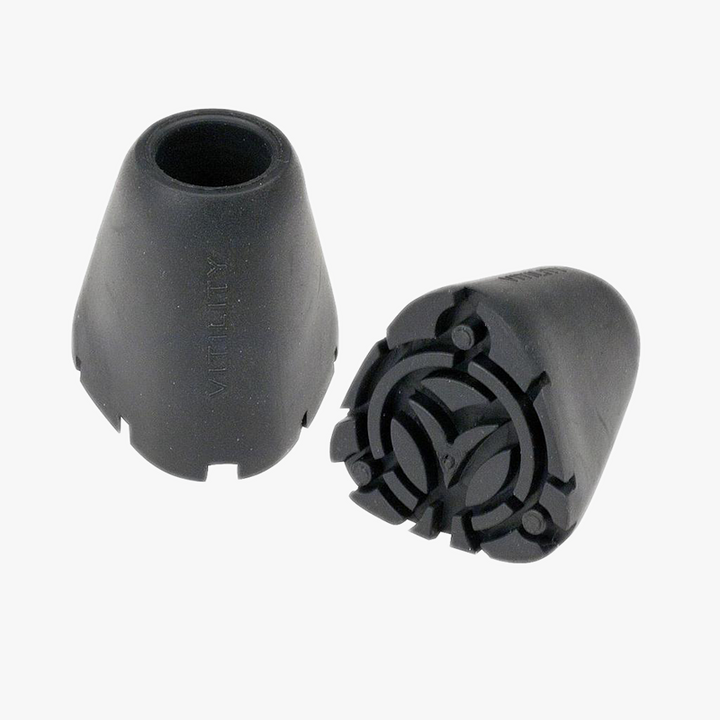 Gummihuvudet på promenadstaven