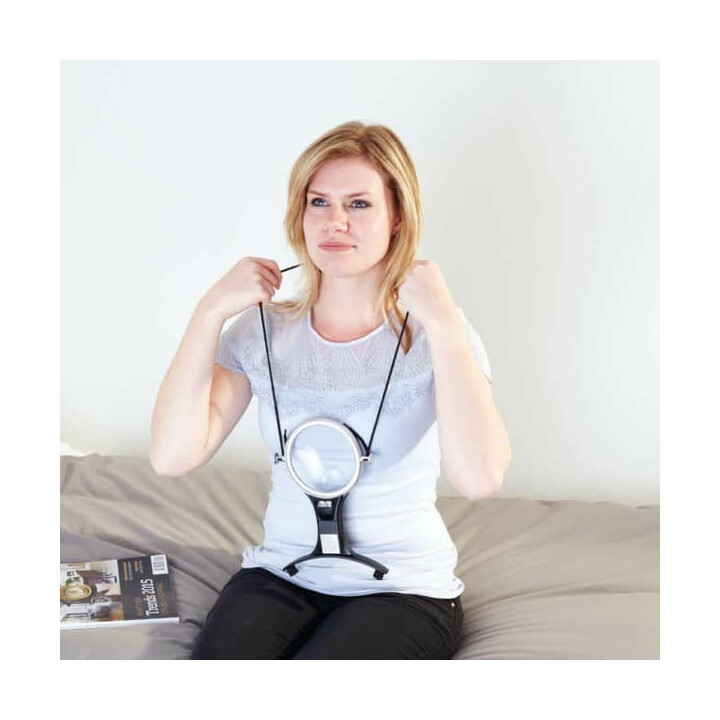 Större glasögon för läsning - handsfree