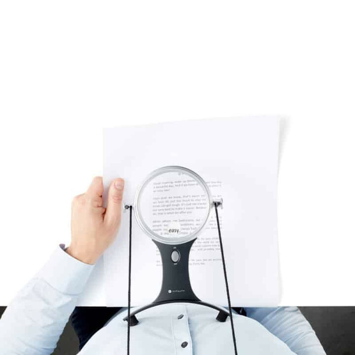 Större glasögon för läsning - handsfree