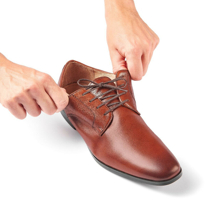 Flexibla skosnören - bruna 60 cm