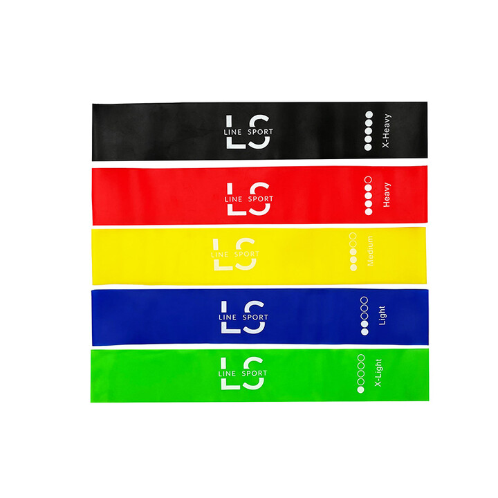 Line Sport vastuskuminauhasetti mini 5 kpl