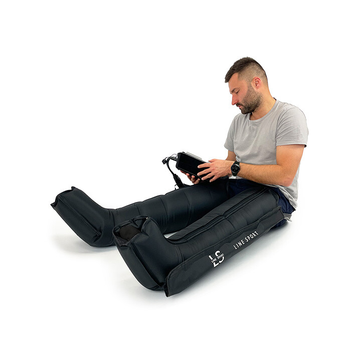 Line Sport ilmanpainehoitolaite jalkojen palautumiseen ja lihaksille