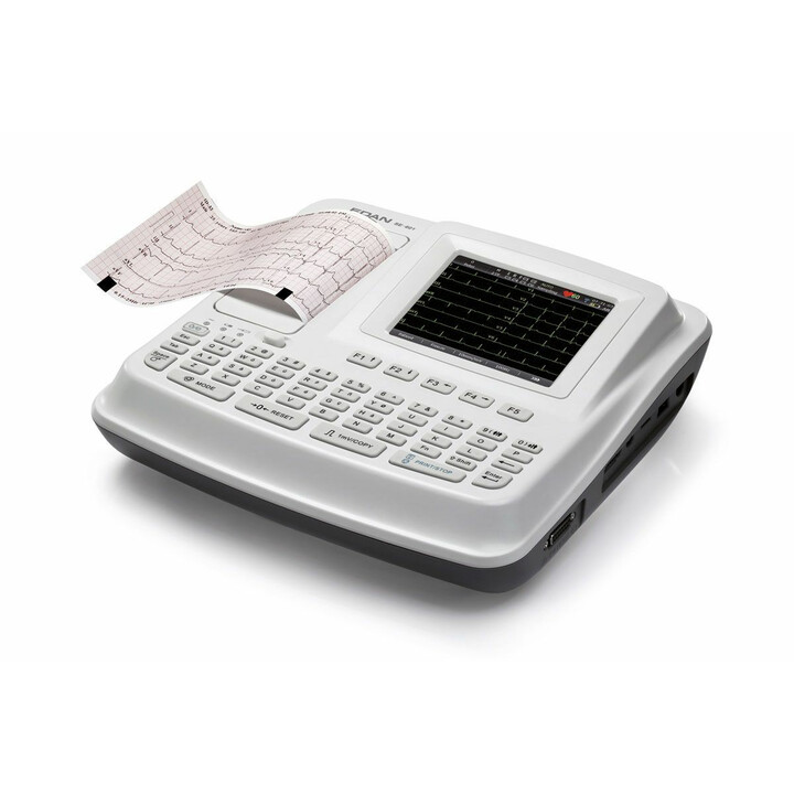 Ammattimainen 6-kanavainen EKG-laite digitaalisella näytöllä ja tulostimella