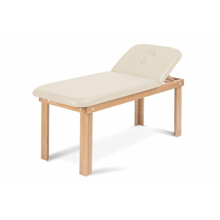 Deneb puinen hoitopöytä terapiaan säädettävällä selkänojalla