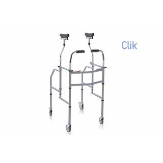 Säädettävä taittuva kävelyteline olkapäätukien kanssa sisäkäyttöön