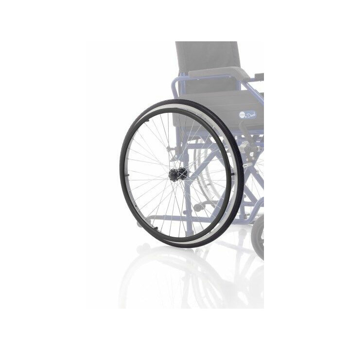 Pyörätuolin takapyörät 60cm polyuretaanipinnalla pika-irrotuksella