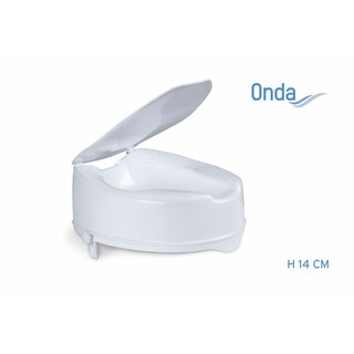 Korotettu wc-istuin sivutuilla 14 cm korkea 225 kg