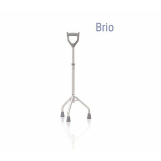 Kolmijalkainen säädettävä kävelykeppi alumiinista suljetulla kahvalla 130kg