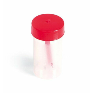 Laadukas 60ml ulostenäyteastia kierrekorkilla ja näytteenottolusikoilla