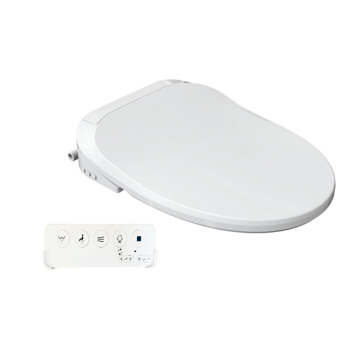 Tvättande toalettsits med fjärrkontroll