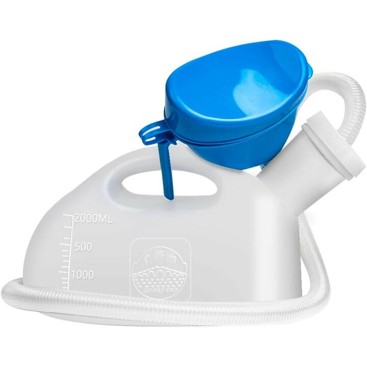 Urinflaska med behållare och slang unisex