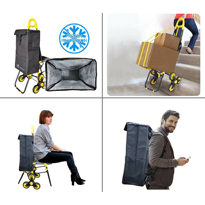 Shoppingväska med sits