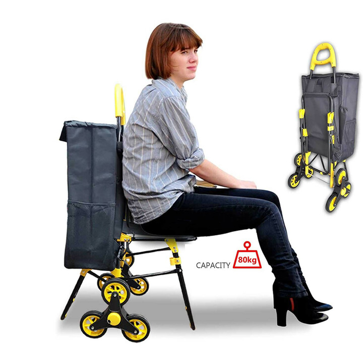 Shoppingväska med sits