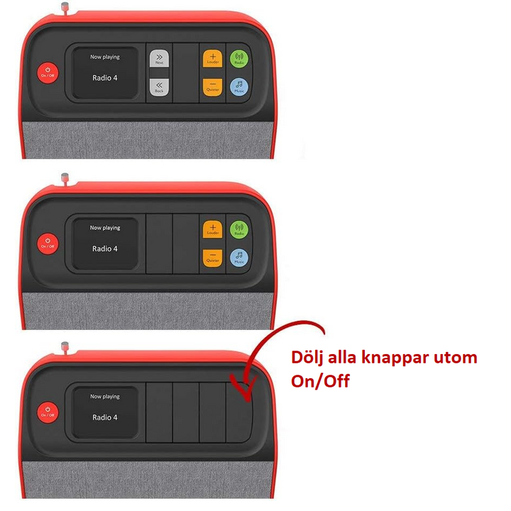 Enkel radio- och musikspelare för alla användare