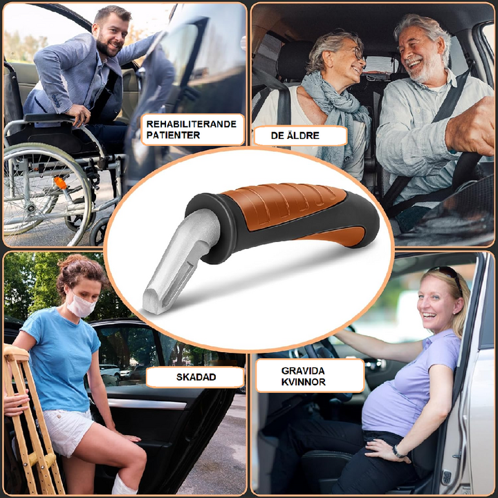 Bilhandtag stödkrok för enkel och säker in och urstigning