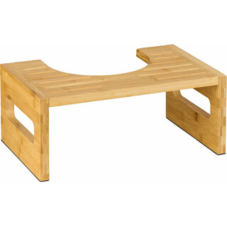 Toalettpall av bambu för naturlig huksittande ställning