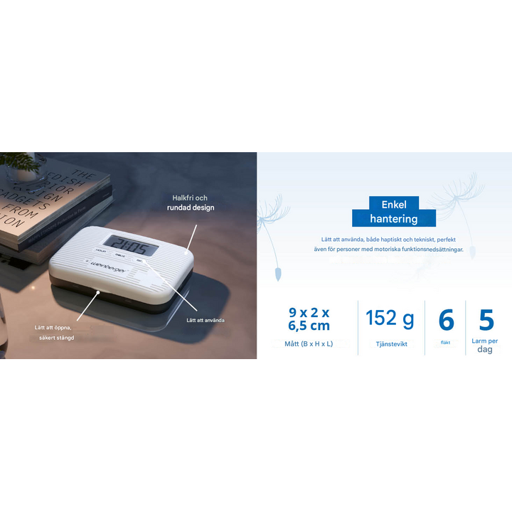 Läkemedelsdosett med alarmfunktion