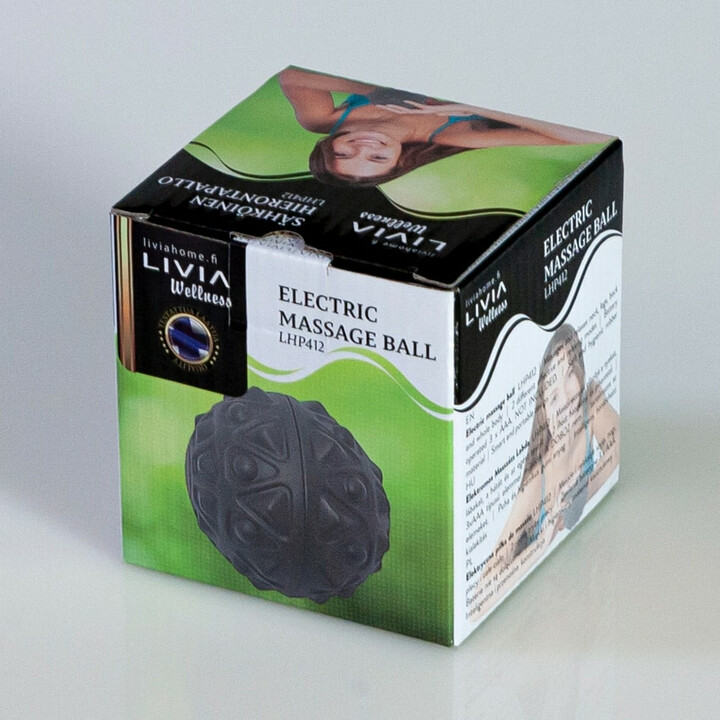 Massageboll med två funktioner och gummiyta