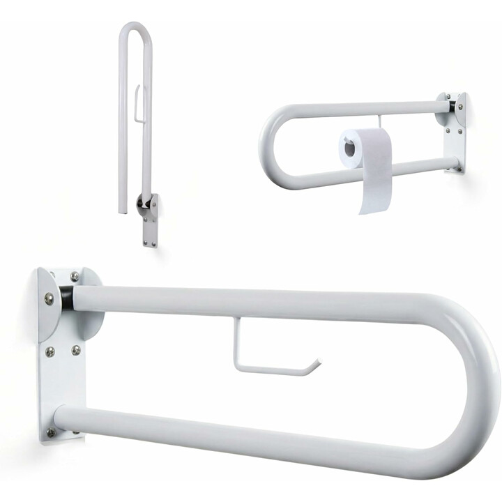 WC-stödhandtag för toalettstol, väggmonterat