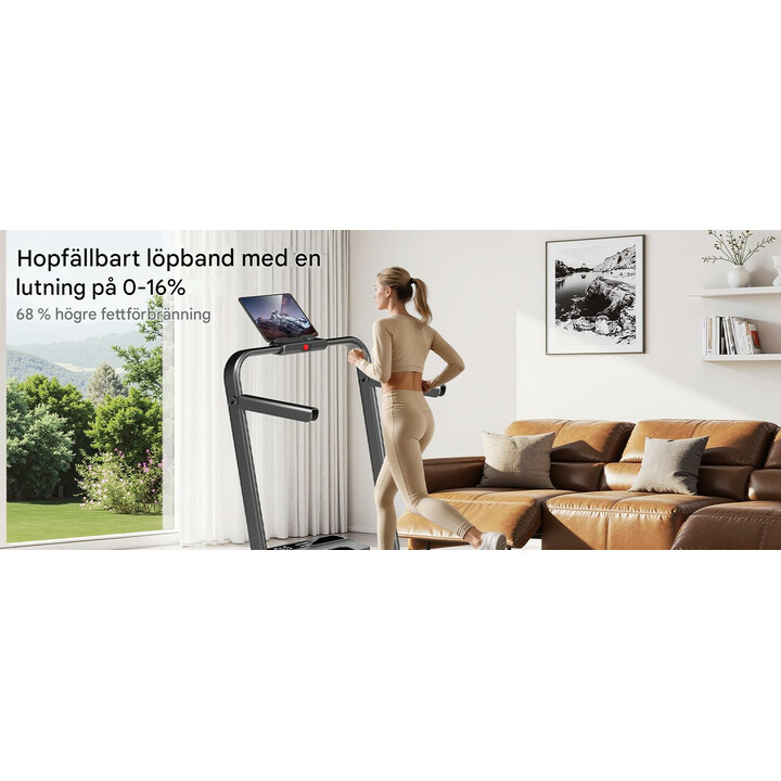 Gångmatta för hem och kontor med fjärrkontroll