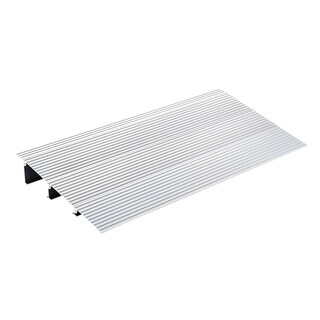 Aluminiumtröskelrampe 7 6 cm bärförmåga 362 8 kg justerbar längd och lutning för rullstol skoter och barnvagn