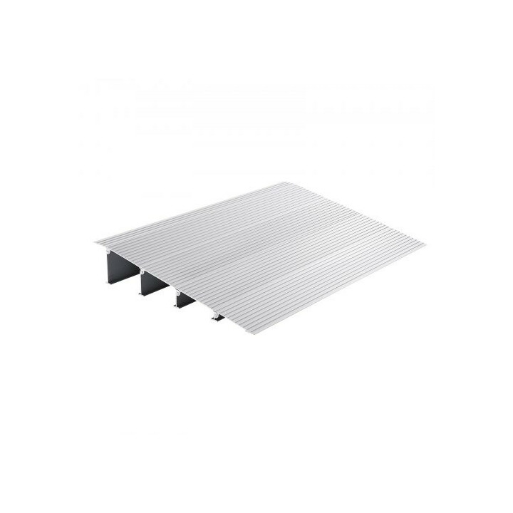 Tröskelramp 10 2 cm bärförmåga 362 8 kg justerbar modulär aluminiumrampp för rullstol och skoter