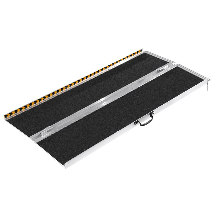 Kannettava taitettava pyörätuoliramppi 183 cm 363 kg alumiinia kynnyksille portaisiin oviaukkoihin