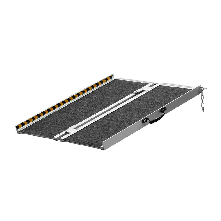 Taitettava pyörätuoliramppi 91,4 cm 363 kg alumiinia liukuestepinta kynnyksille ja portaisiin