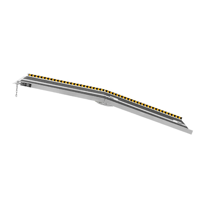 Taitettava pyörätuoliramppi 243,8 cm 363 kg alumiini liukueste kotiportaisiin ja kynnyksille