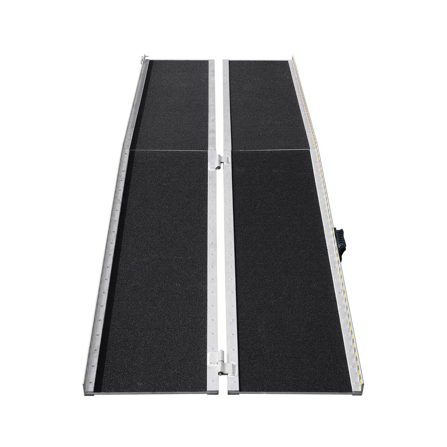 Hopfällbar rullstolrampe 213 cm aluminium 363 kg halksäkert för trappor ...
