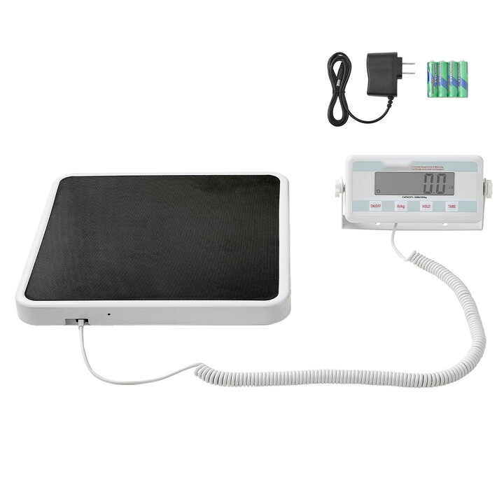 Ammattitason digitaalinen lääkärivaaka SF-891, max 250 kg, kg/lb, hold- ja tare-toiminnot, liukumaton alusta, ruostumaton teräs