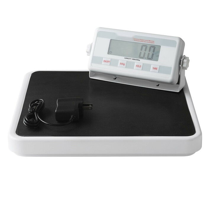 Ammattitason digitaalinen lääkärivaaka SF-891, max 250 kg, kg/lb, hold- ja tare-toiminnot, liukumaton alusta, ruostumaton teräs