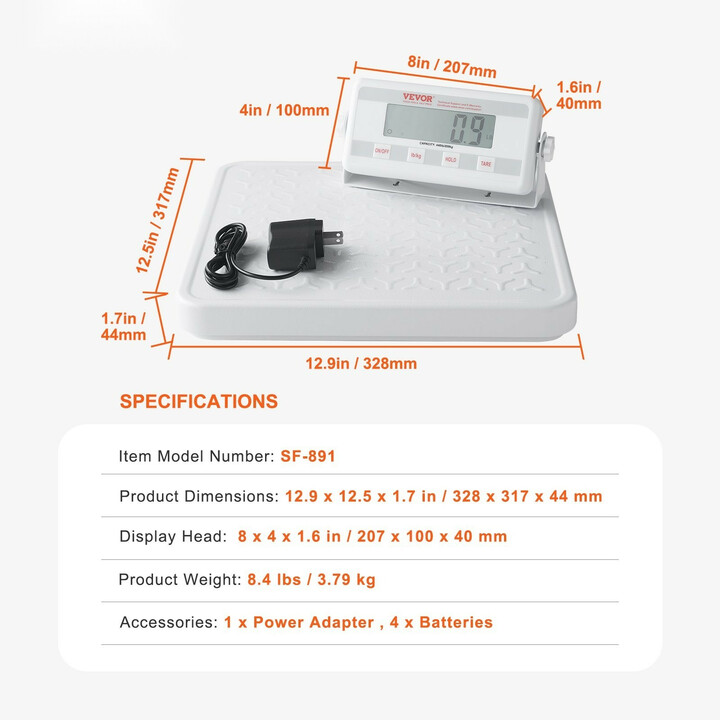 Kannettava digitaalinen lääkärivaaka SF-891, ruostumaton teräs, liukumaton alusta, max 200 kg