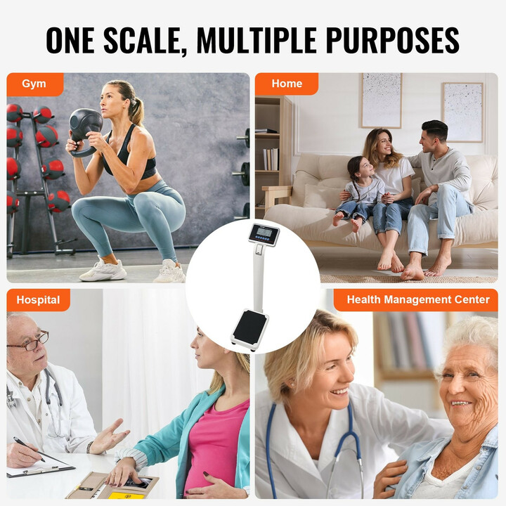 Digitaalinen lääkärivaaka TCS-200MLA paino- ja pituusmittauksella 299,4 kg 88–210 cm
