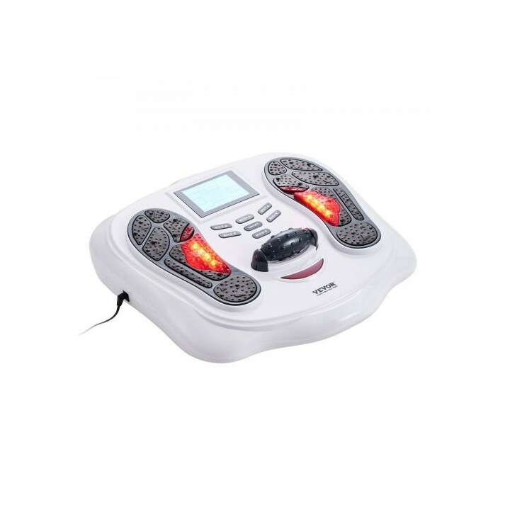 AST 300D EMS TENS fotcirkulationsstimulator med massagecylinder 25 lägen och 99 intensitetsnivåer 4 4 elektrodkuddar