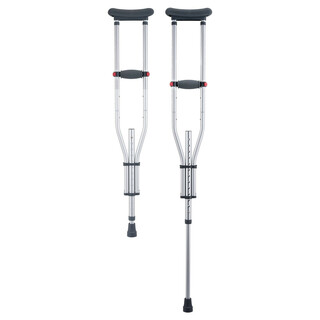 Justerbara armbågssauvar aluminium med mjukt armstöd 13 stegig höjdjustering 1 par 120 200 cm användarlängd