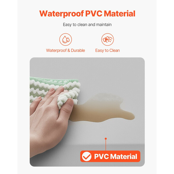 Kaatumismatto iäkkäille, liukuestepohja, viistetyt reunat, PVC ja korkeatiheyksinen PU-vaahto, harmaa, BS2470R1