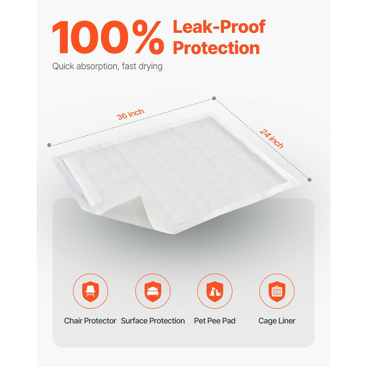 Kertakäyttöiset alusliinat 610 x 915 mm, 5-kerroksinen suoja, inkontinenssialusta vuoteeseen ja sohvalle, 70 kpl