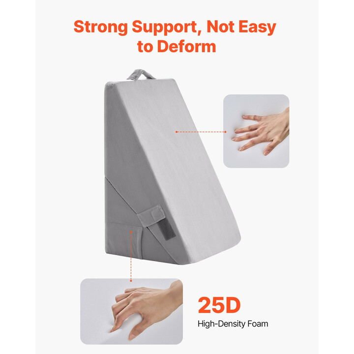 Kiilatyyny KD003, vaaleanharmaa samettipäällinen, korkeatiheyksinen vaahto, 560 x 560 x 305 mm