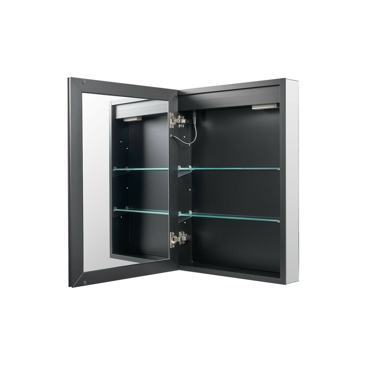 Valopeilillinen lääkekaappi CTS-303 50 x 70 cm LED 3-värinen himmennettävä huurteenpoistolla upotettava tai seinäpinnalle