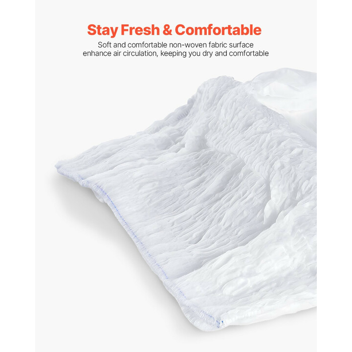 Aikuisten suojahousut XL, korkea imeytyskyky 1200 ml, märkyysilmaisin, kertakäyttöiset, 64 kpl