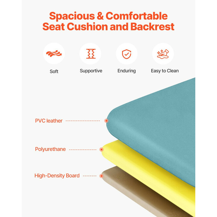 Geriatrinen lepotuoli D577-J, 4-asentoinen Trendelenburg-selkänoja, pehmustettu, 4 pyörää ja 2 tarjotinta, valkoinen/vihreä