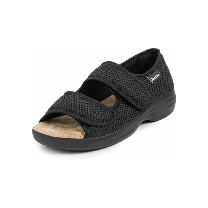 Anpassningsbar sandal för känsliga fötter