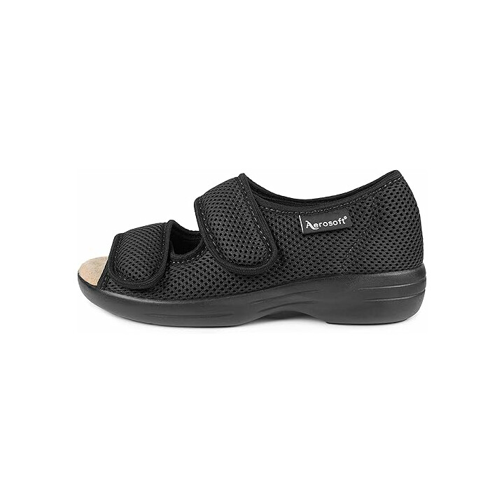 Anpassningsbar sandal för känsliga fötter