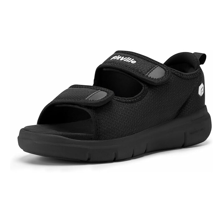 Bred och stabil promenadsandal