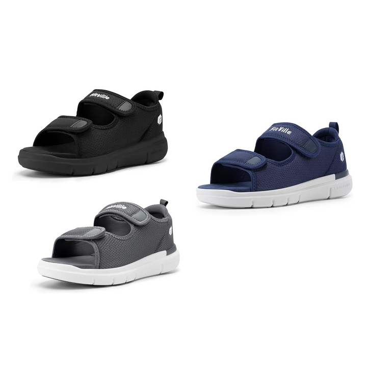 Bred och stabil promenadsandal