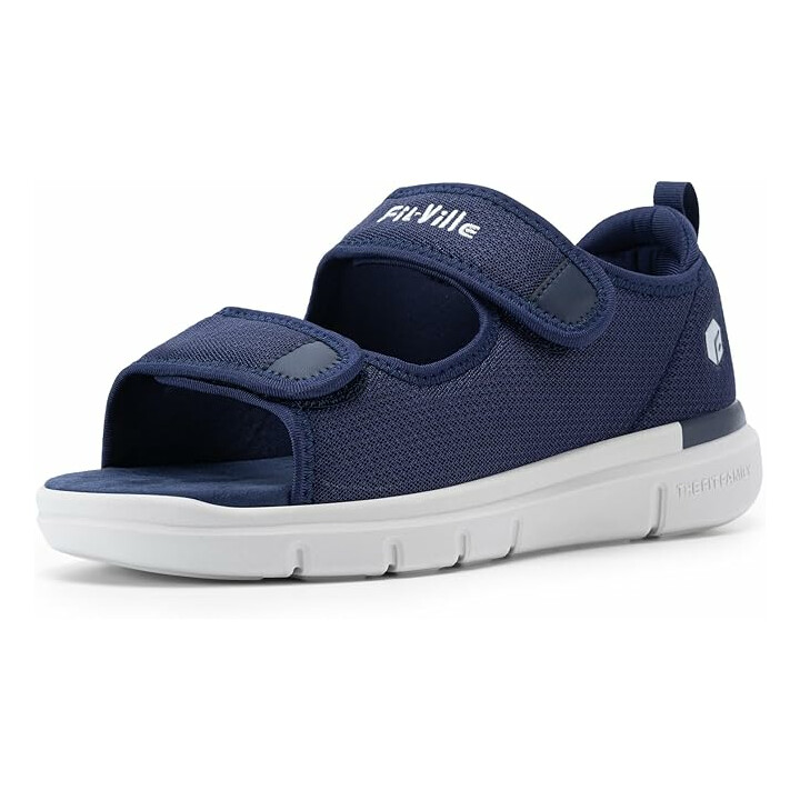 Bred och stabil promenadsandal