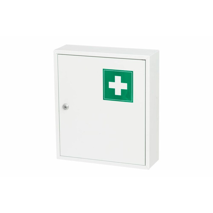Låsbart medicinskåp i stål